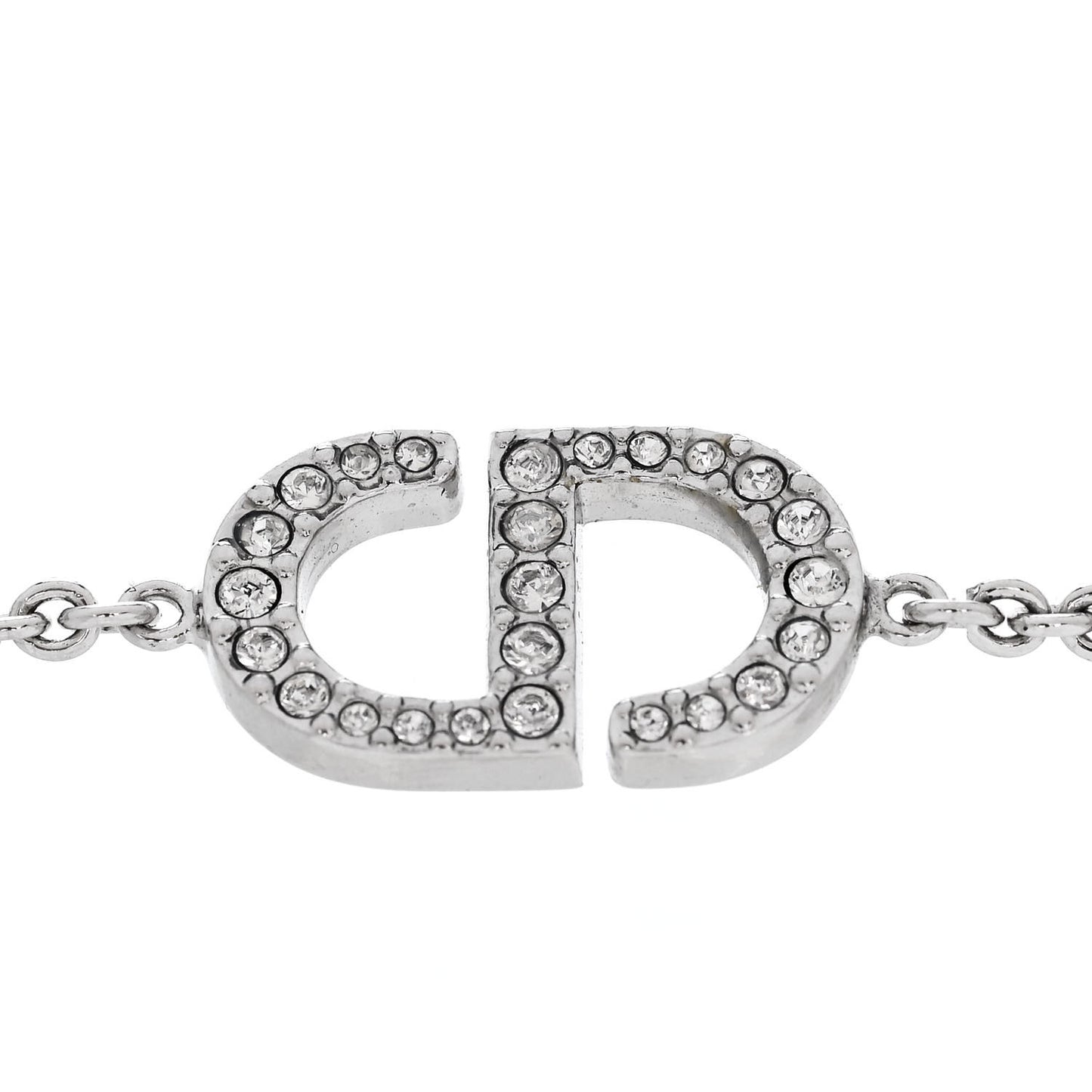 Crystal CD Bracelet Silver