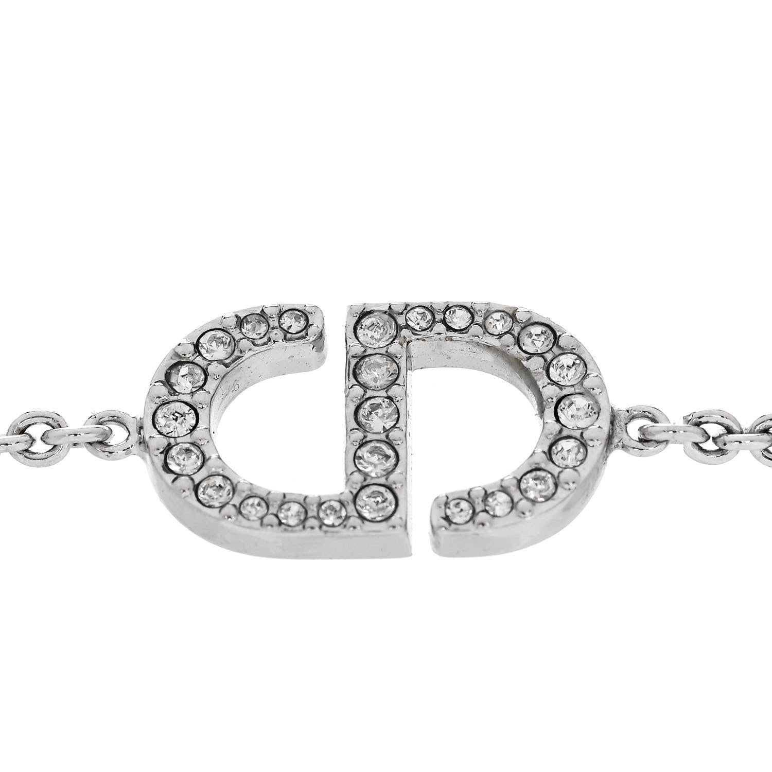 Christian Dior Crystal CD Bracelet Silver 4 of 5