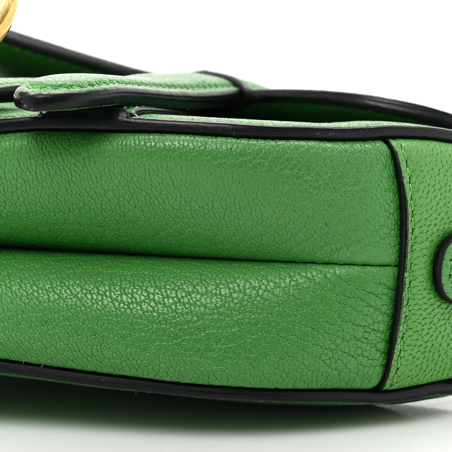 Christian Dior Goatskin Micro Saddle Bag Green 8 of 16