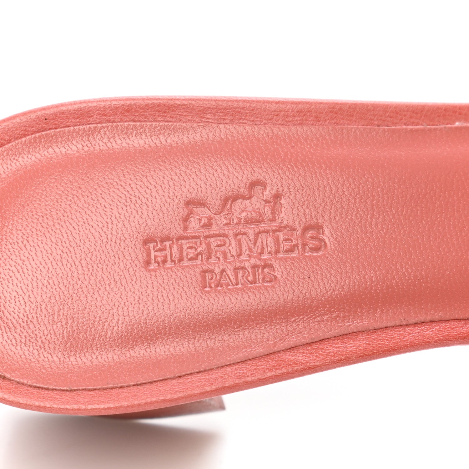 Hermes Chevre Oasis Sandals 35.5 Rouge Blush 7 of 8