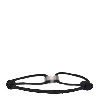 Cartier 18K White Gold Charity LOVE Adjustable Cord Bracelet Black 2 of 3