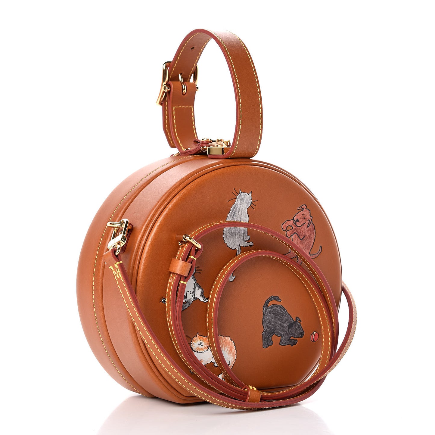 Calfskin Catogram Petite Boite Chapeau Tan