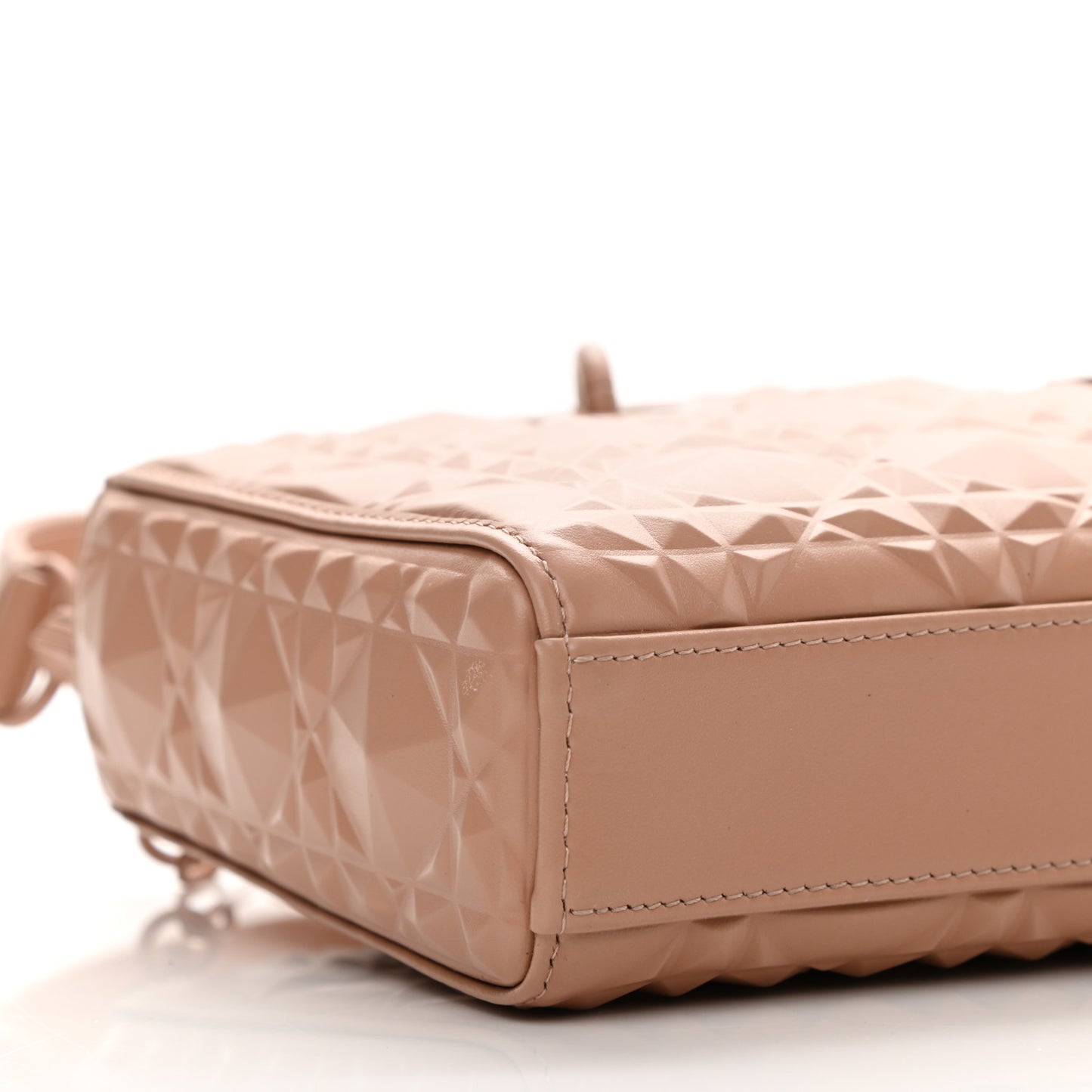 Calfskin Cannage Diamond Medium Lady D-Joy Rose Des Vents