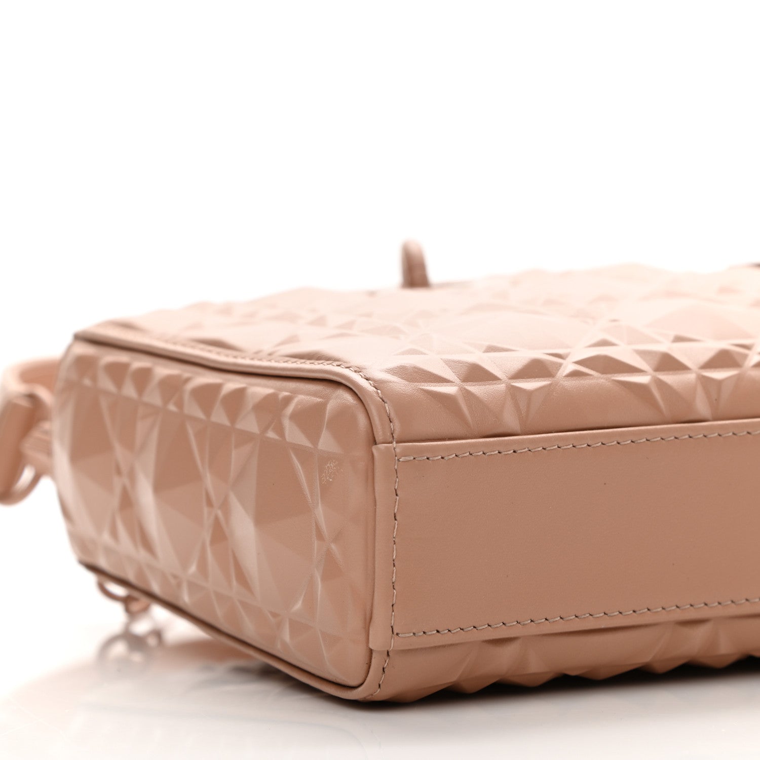 Christian Dior Calfskin Cannage Diamond Medium Lady D-Joy Rose Des Vents 9 of 12