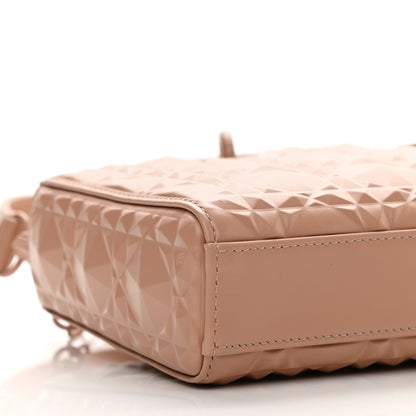 Christian Dior Calfskin Cannage Diamond Medium Lady D-Joy Rose Des Vents 9 of 12