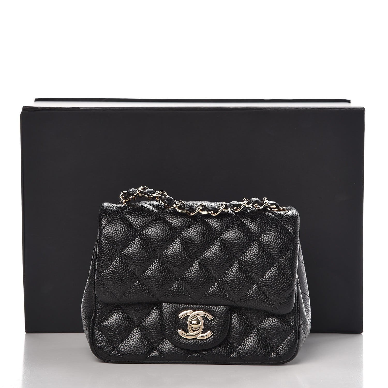 Chanel Caviar Quilted Mini Square Flap Black 8 of 8