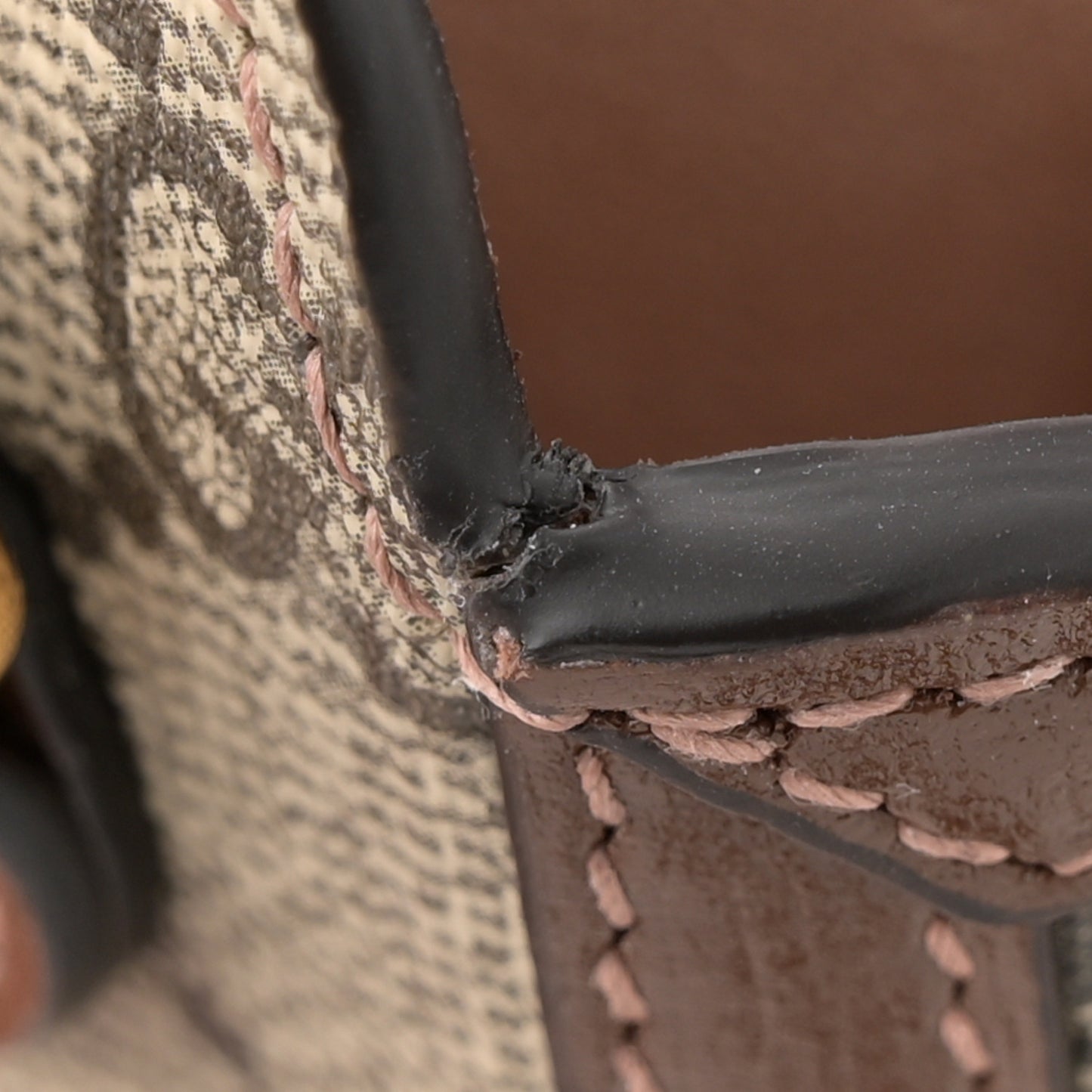 GG Supreme Monogram Mini Horsebit 1955 Crossbody Bag Beige Brown Sugar