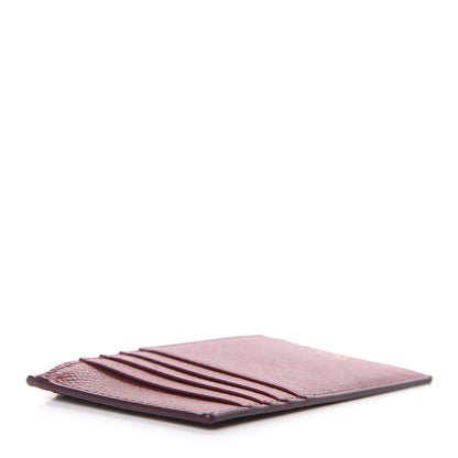 Celine Grained Calfskin Zipped Card Holder Light Burgundy 4 of 7