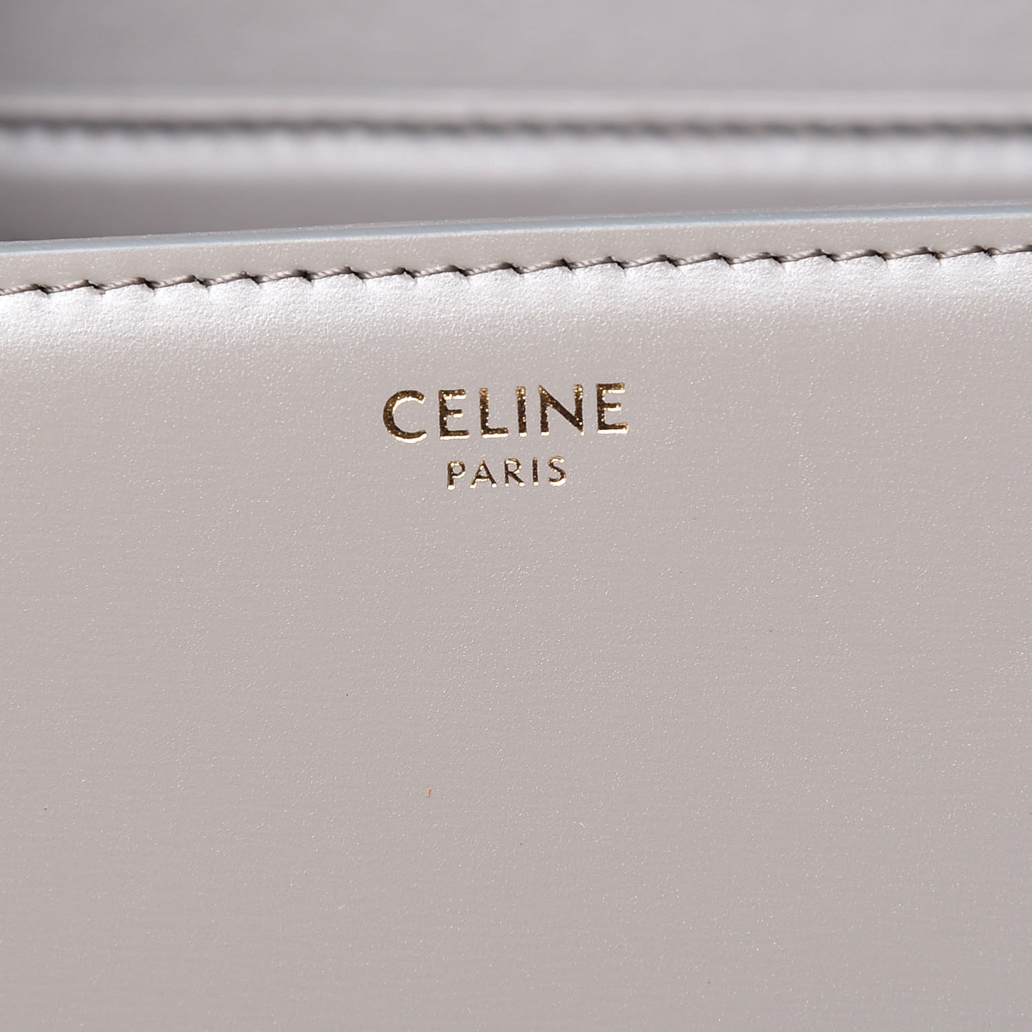 Shiny Calfskin Small Triomphe Pebble