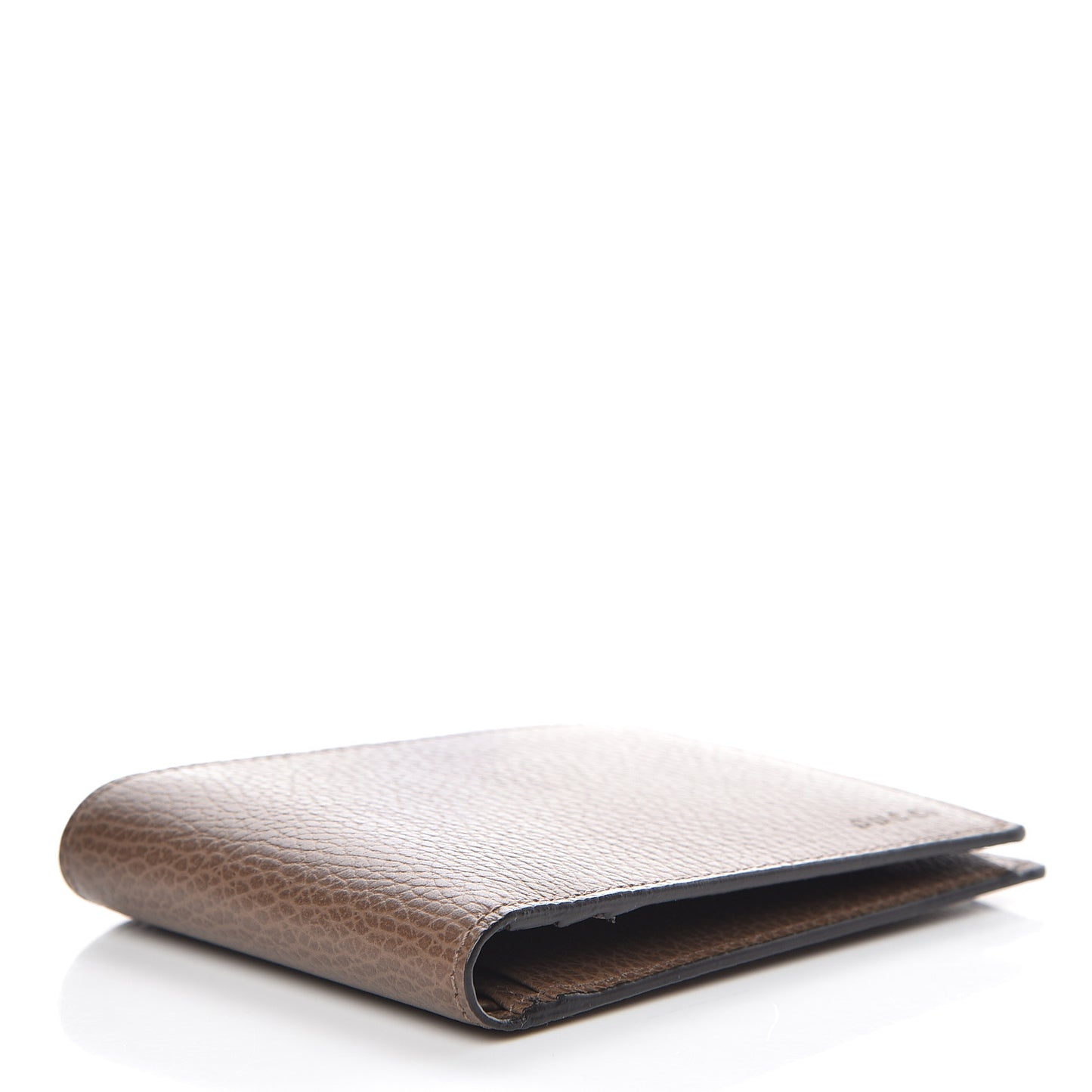 Dollar Calfskin Bi-Fold Wallet Brown