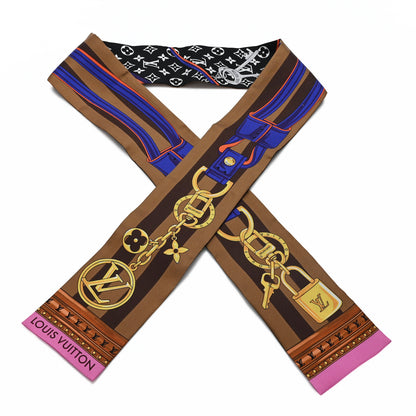Louis Vuitton Silk Monogram Strap and Trunk Bandeau Black 1 of 3