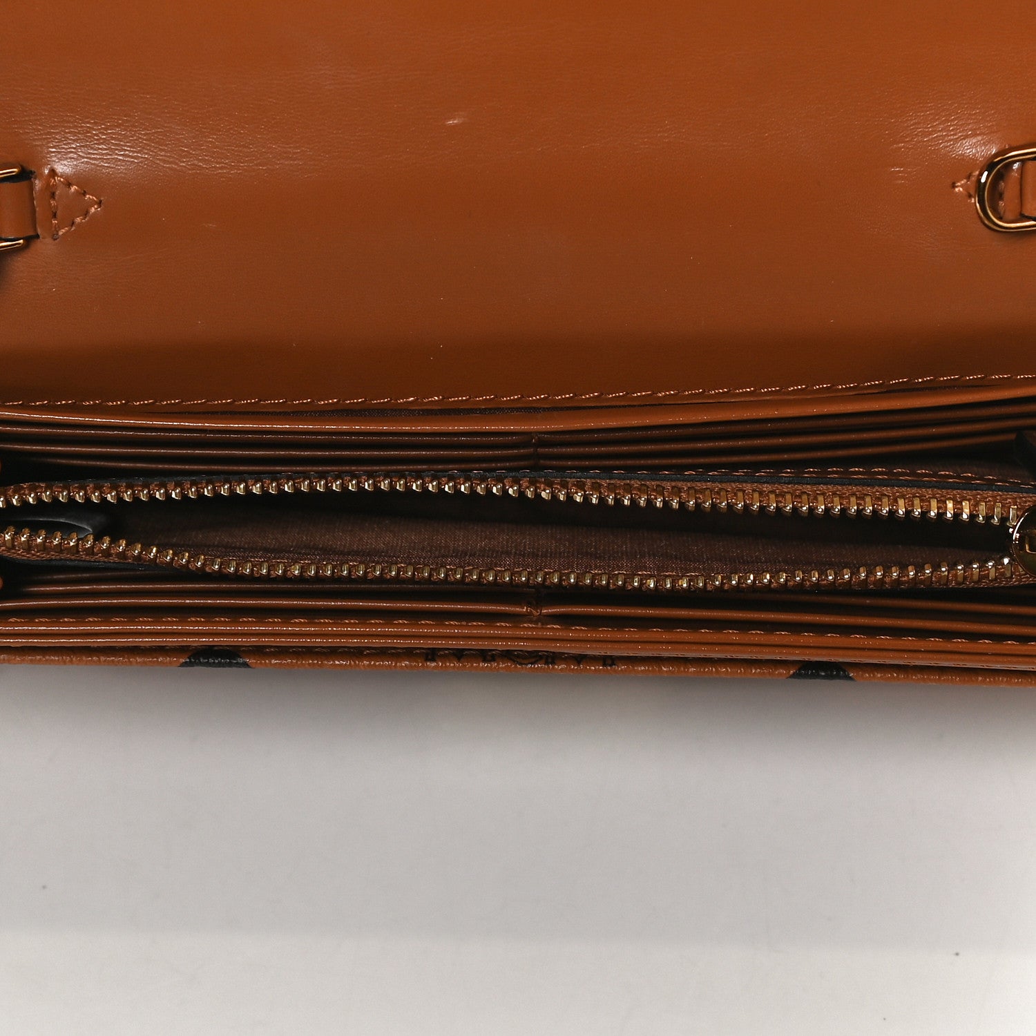 MCM Visetos Large Patricia Wallet On Chain Cognac 5 of 11