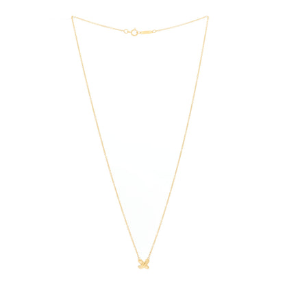 Tiffany 18k Yellow Gold Cross Stitch Pendant Necklace 3 of 6