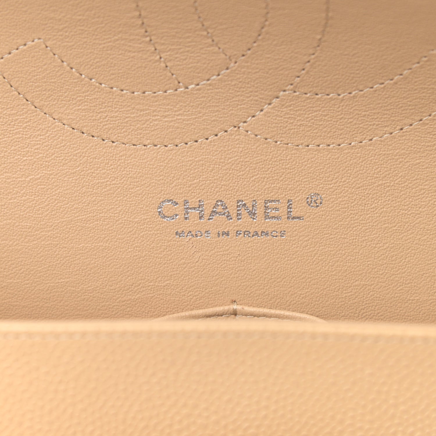 Chanel Caviar Quilted Jumbo Double Flap Beige Clair 7 of 17