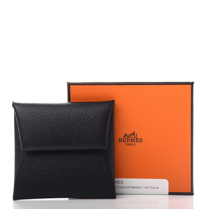 Hermes Epsom Bastia Coin Purse Black 7 of 7