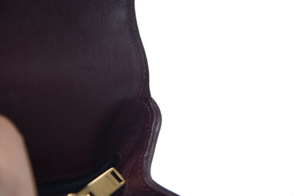 Saint Laurent Sheepskin Matelasse Chevron Monogram Medium College Bag Amaranto 8 of 25
