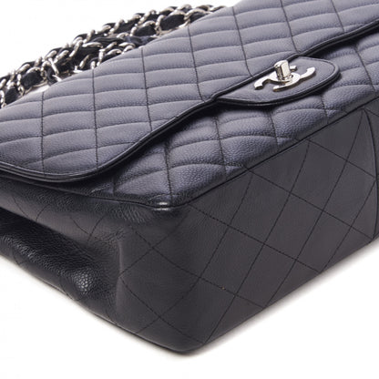 Chanel Caviar Quilted Jumbo Single Flap Black 9 of 10