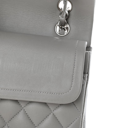 Chanel Lambskin Quilted Medium Double Flap Grey 6 of 6