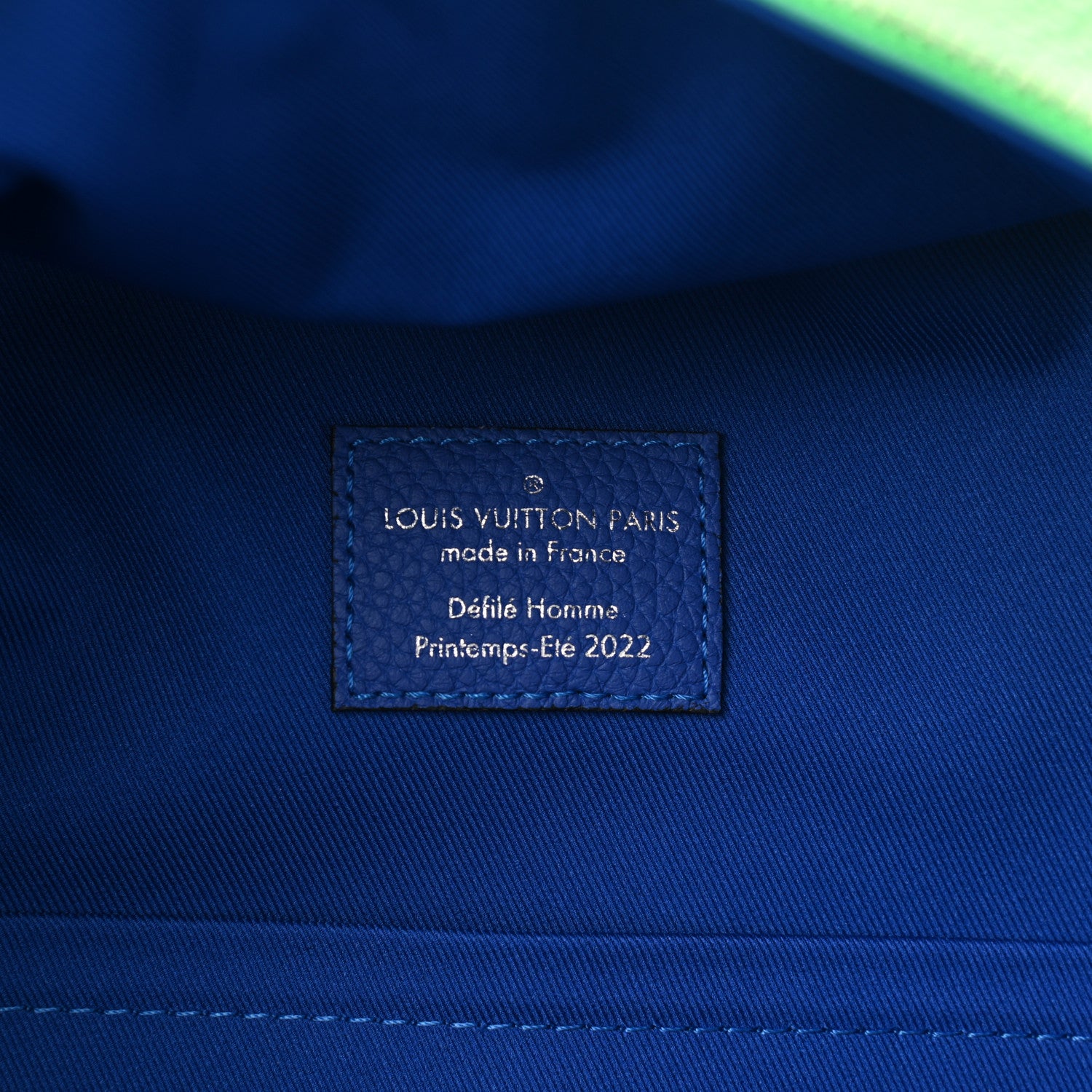 Louis Vuitton Taurillon Illusion Multipockets Backpack Bleu Vert 6 of 8