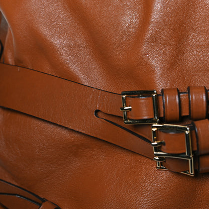 Burberry Soft Lambskin Bridle Calfskin Medium Gosford Hobo Tan 10 of 16