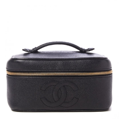 Chanel Caviar Vanity Cosmetic Case Black 1 of 8
