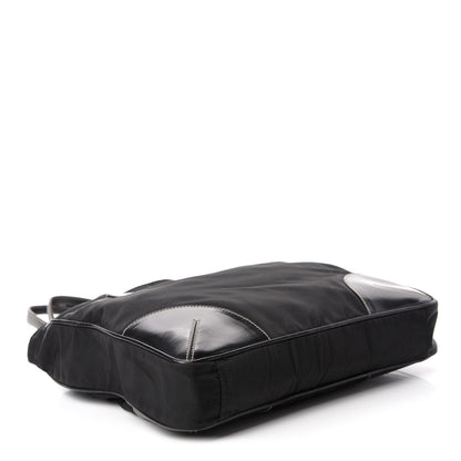 Prada Tessuto Nylon Caflskin Shopping Tote Black 4 of 14