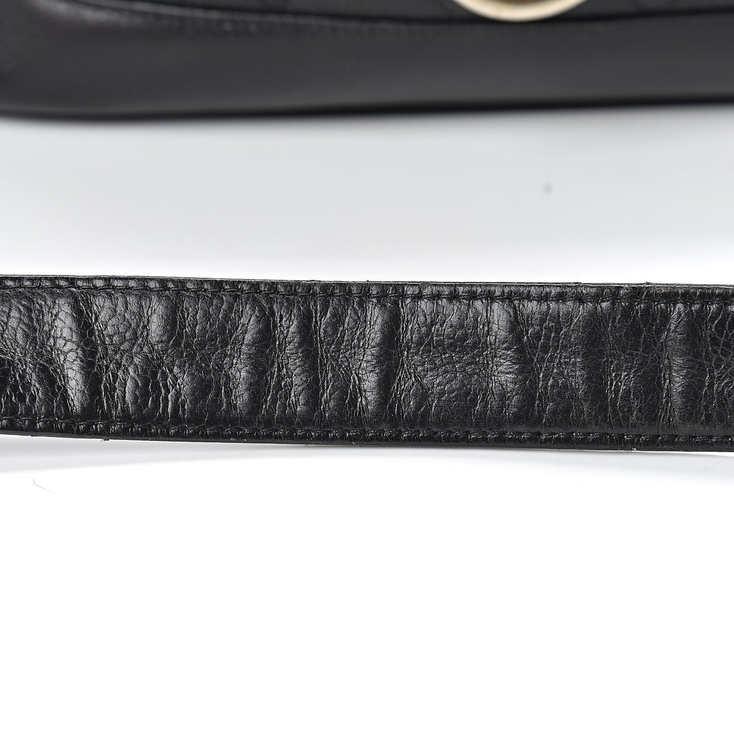 Caviar Quilted Vanity Train Case Shoulder Bag Black