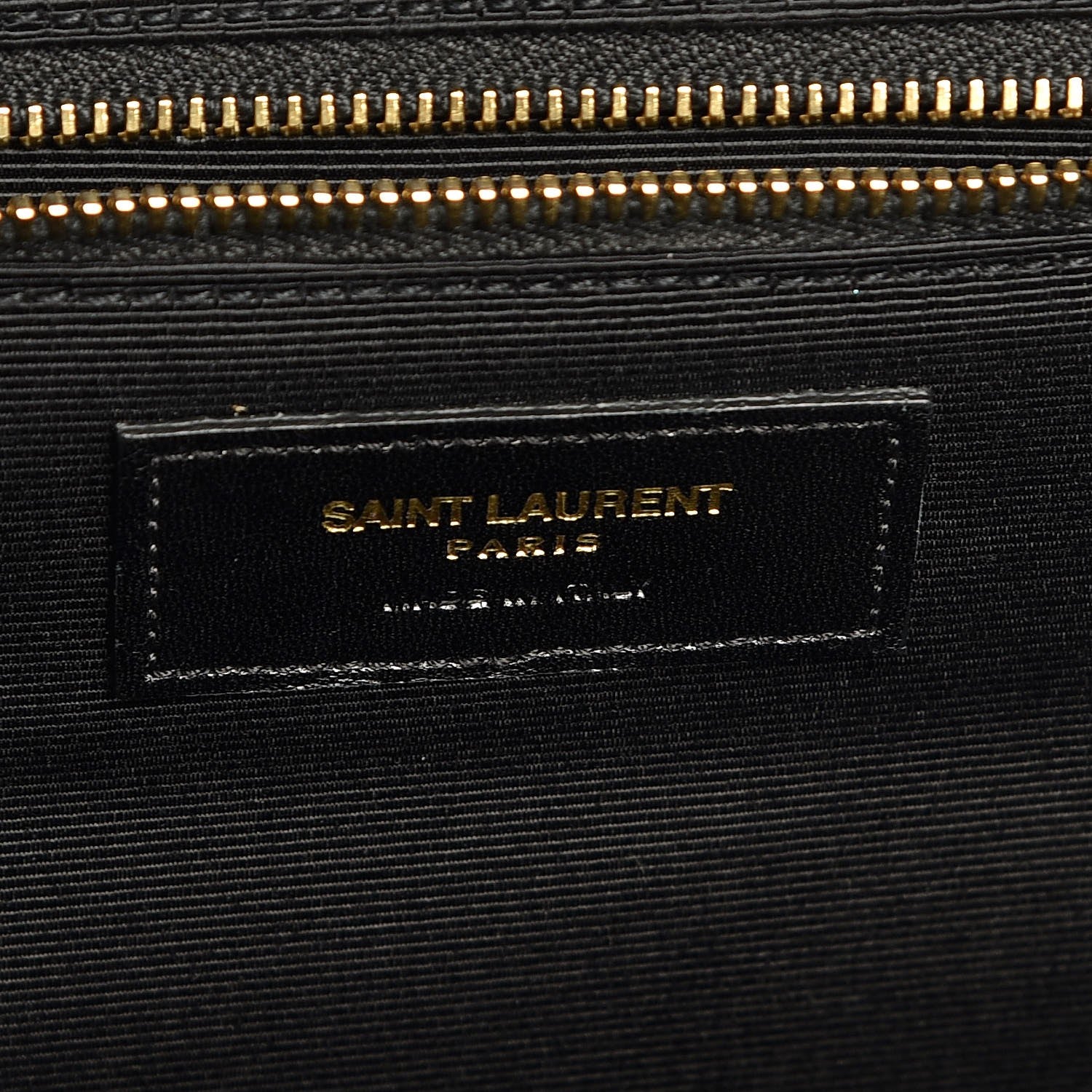 Saint Laurent Grain De Poudre Matelasse Chevron Large Monogram Satchel Blue 7 of 12