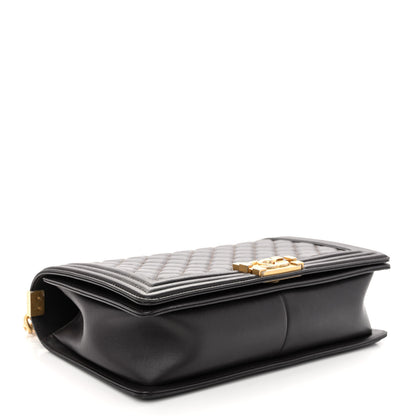 Chanel Calfskin Quilted New Medium Boy Flap Dark Brown 4 of 10