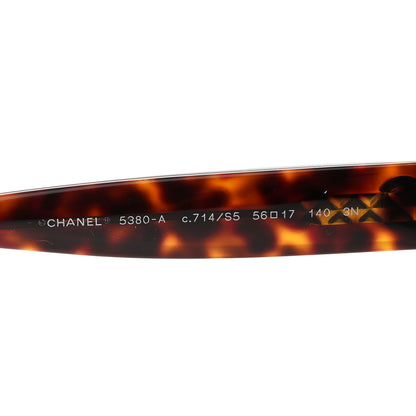 Chanel Acetate Runway Square Sunglasses 5380-A Dark Tortoise 5 of 8