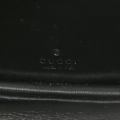 Gucci Boarded Dyana Lux Calfskin Web Monochrome Mini Bamboo 1947 Top Handle Bag Black 7 of 11