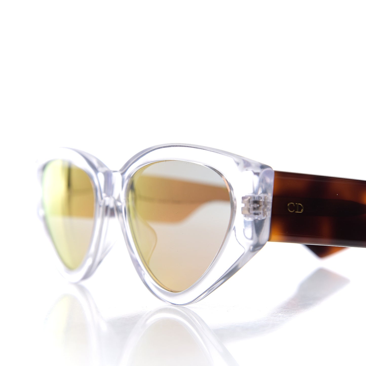 Spirit 2 Oval Sunglasses Transparent Tortoise