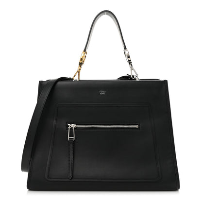 Fendi Vitello Century Opaco F is Fendi Regular Runaway Satchel Black 1 of 12