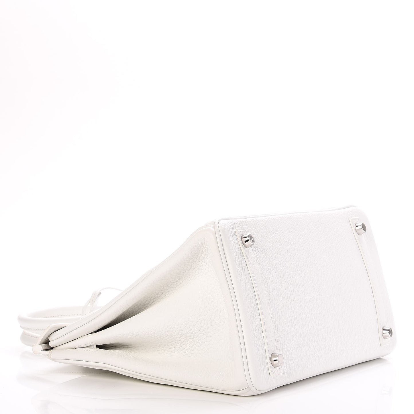 Taurillon Clemence Birkin 30 White