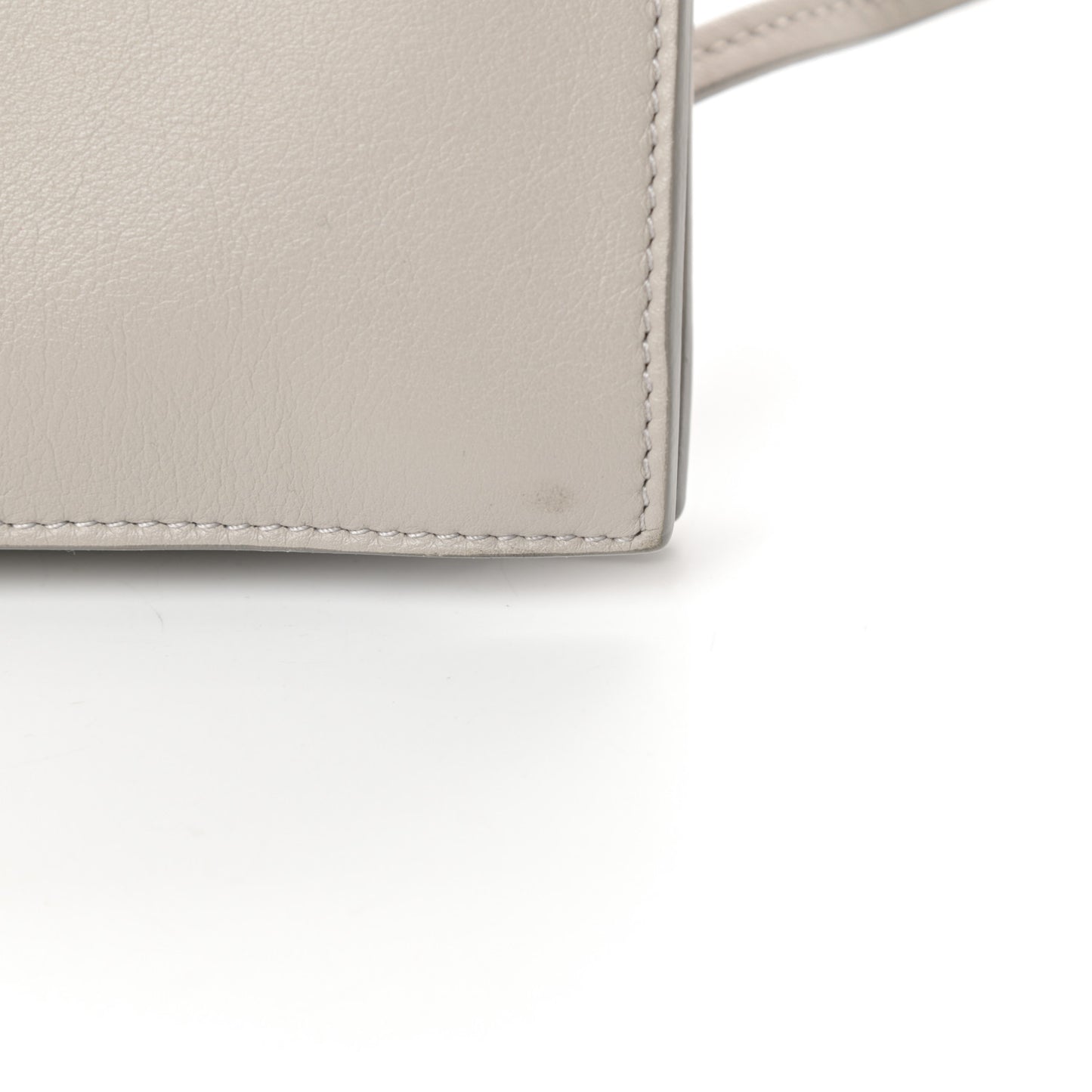 Smooth Calfskin Mini Clasp Bag Beige