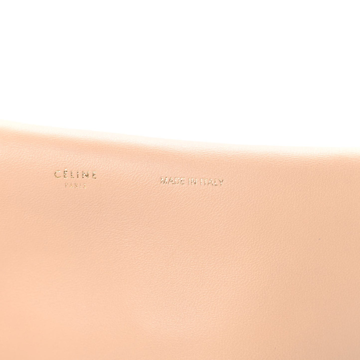 Calfskin Folded Clutch Beige