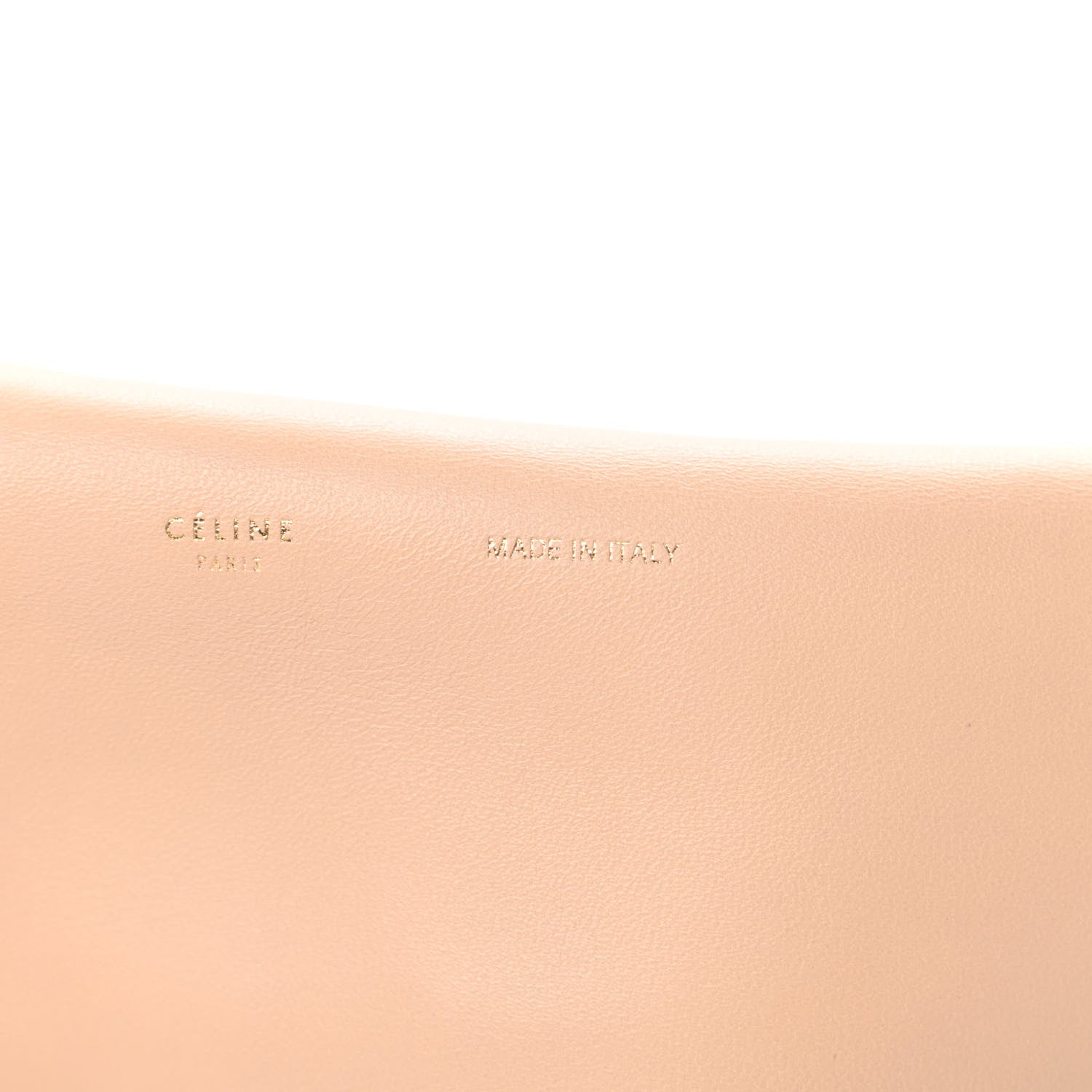 Celine Calfskin Folded Clutch Beige 6 of 16