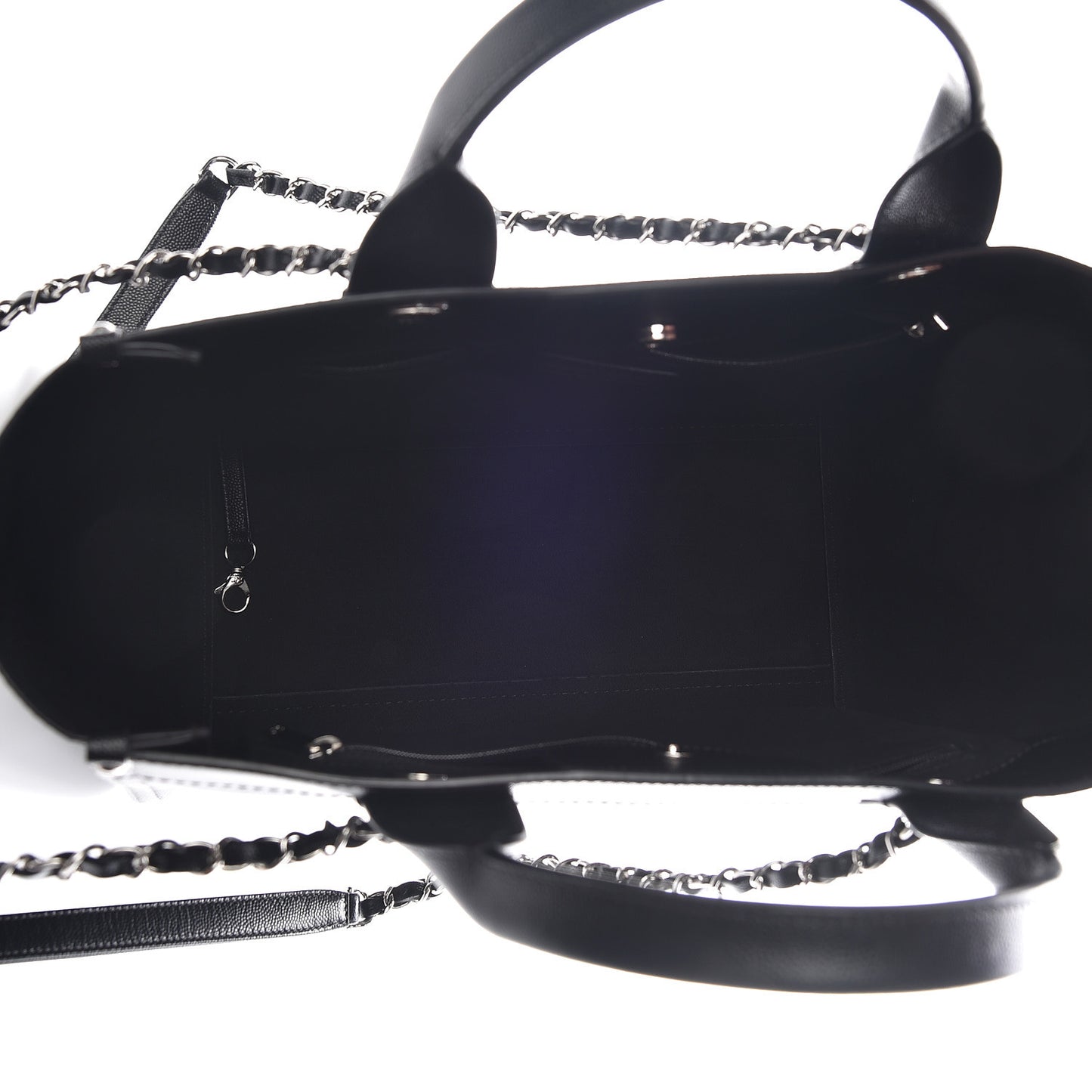 Caviar Small Studded Deauville Tote Black