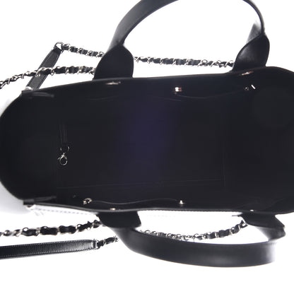 Chanel Caviar Small Studded Deauville Tote Black 5 of 9
