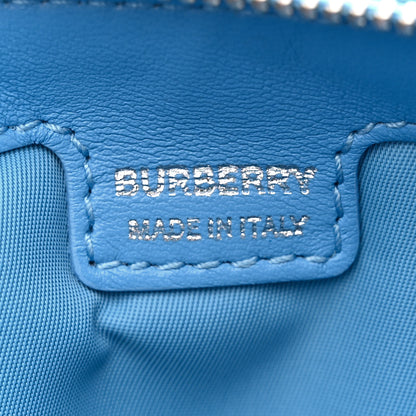 Burberry Lambskin Quilted Lola Double Pouch Crossbody Bright Sky Blue 7 of 12