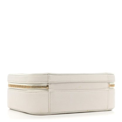 Chanel Caviar Quilted Medium CC Filigree Vanity Case White 4 of 18