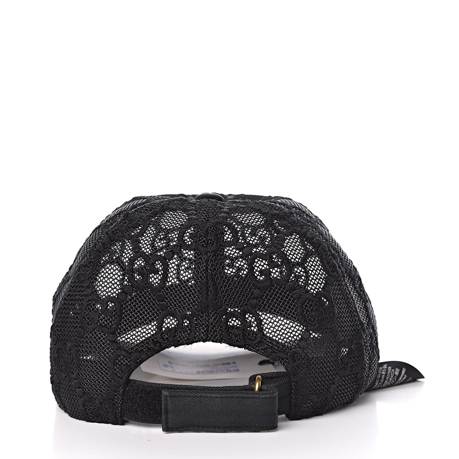 Gucci GG Net Embroidered Baseball Hat M Black 4 of 8