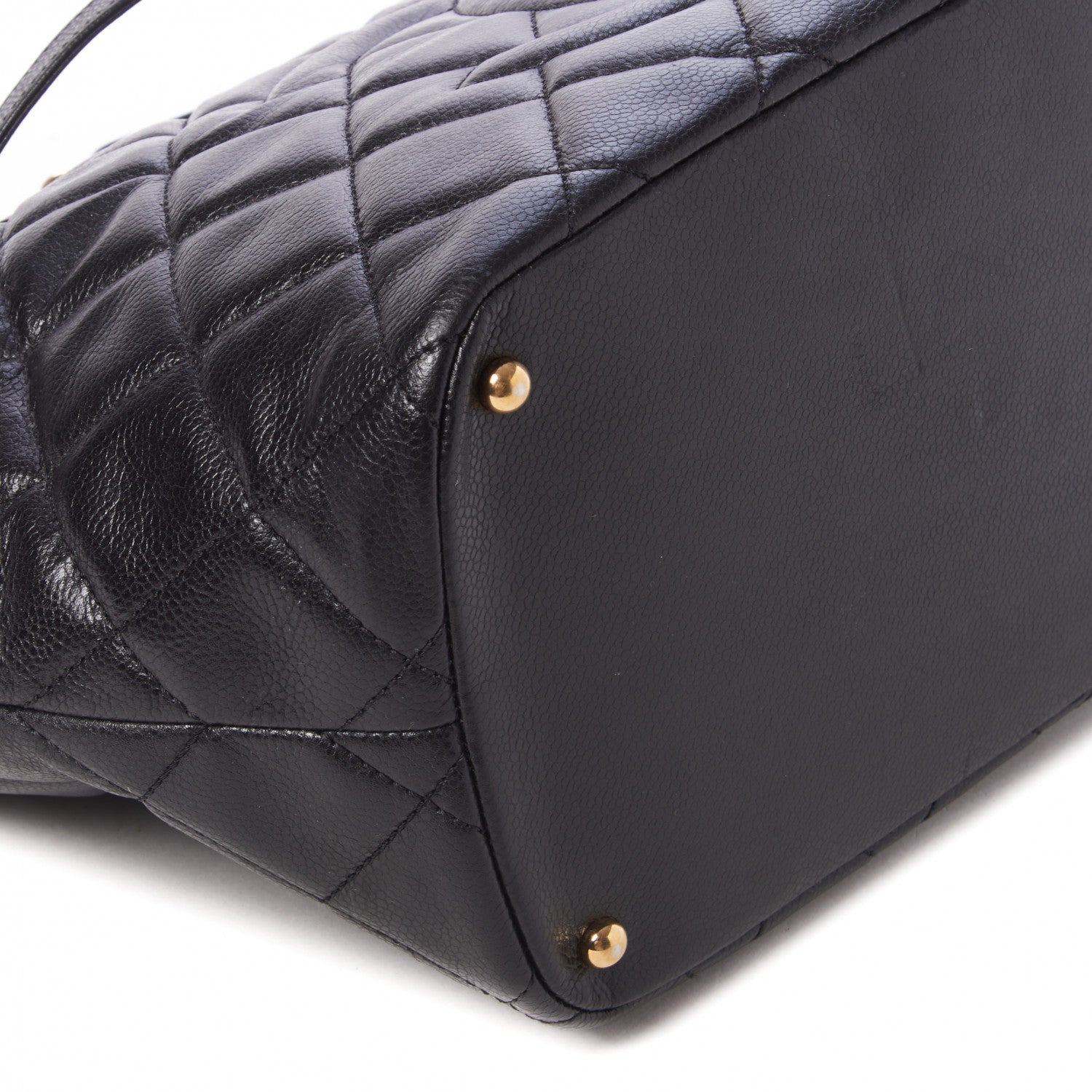 Chanel Caviar Quilted CC Timeless Soft Tote Black 6 of 9