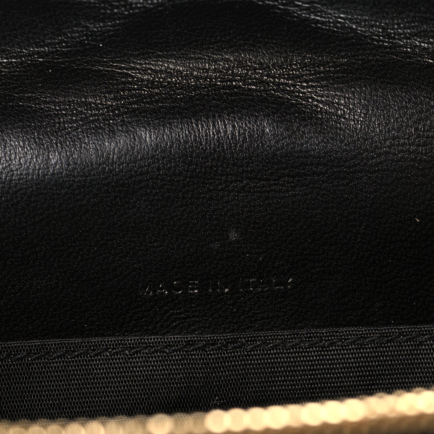 Saint Laurent Calfskin Matelasse Chevron Monogram Envelope Chain Wallet Black 6 of 9