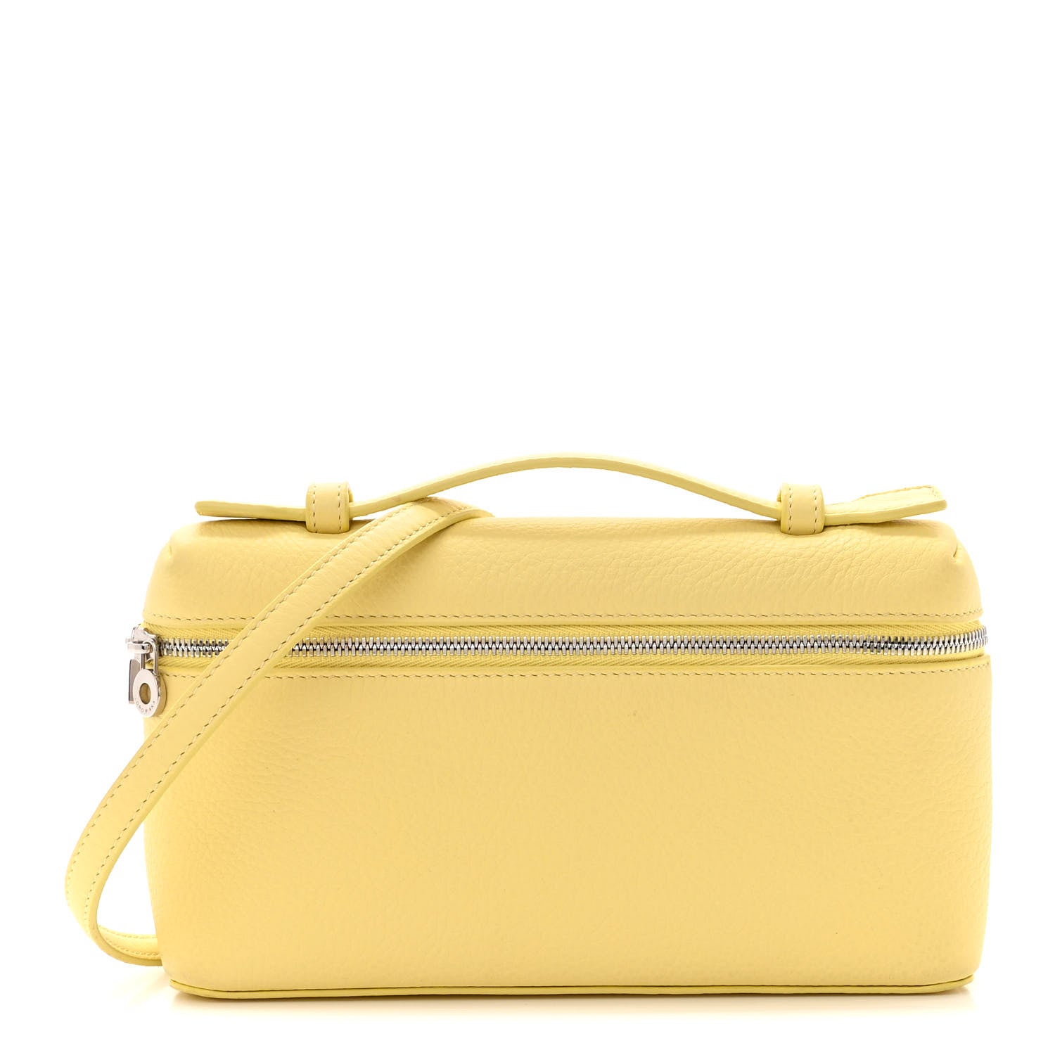 Loro Piana Grained Calfskin L19 Extra Pocket Pouch Yellow 1 of 13