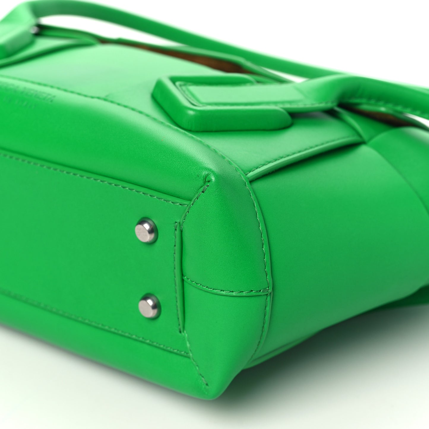 French Calfskin Maxi Intrecciato Small Arco Parakeet