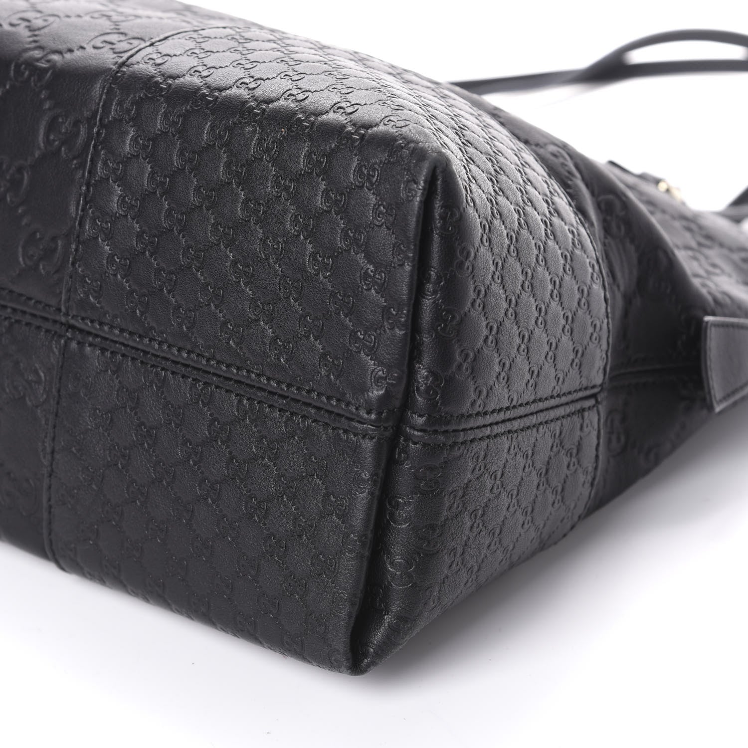 Gucci Guccissima Medium Bree Shoulder Bag Black 9 of 9