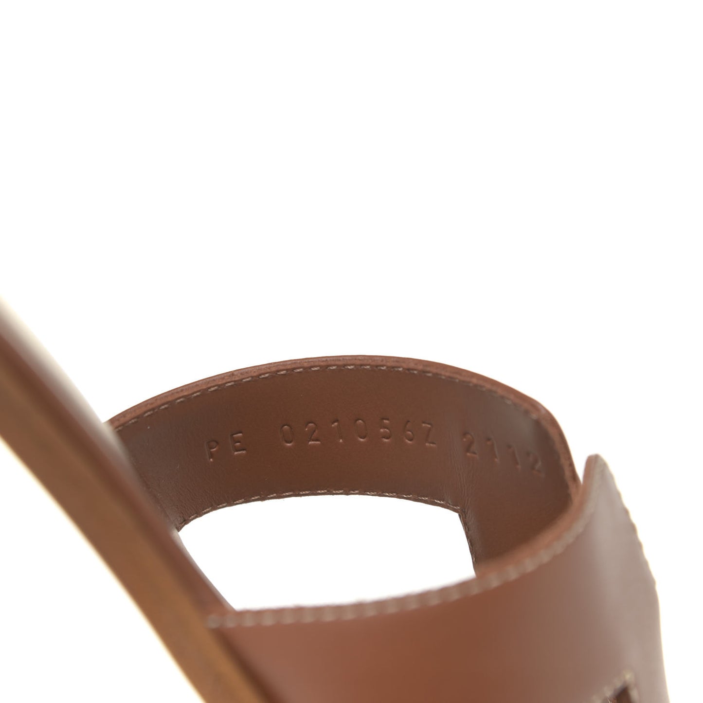 Box Calfskin Oran Sandals 38.5 Gold