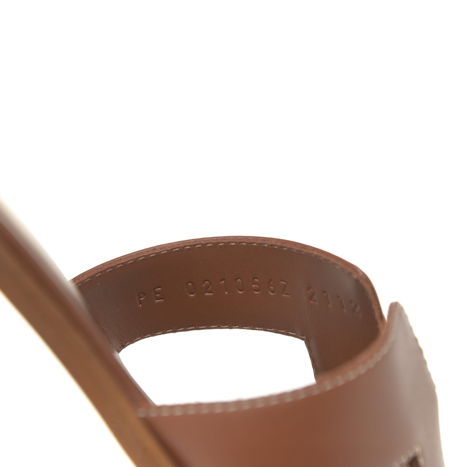 Hermes Box Calfskin Oran Sandals 38.5 Gold 11 of 12