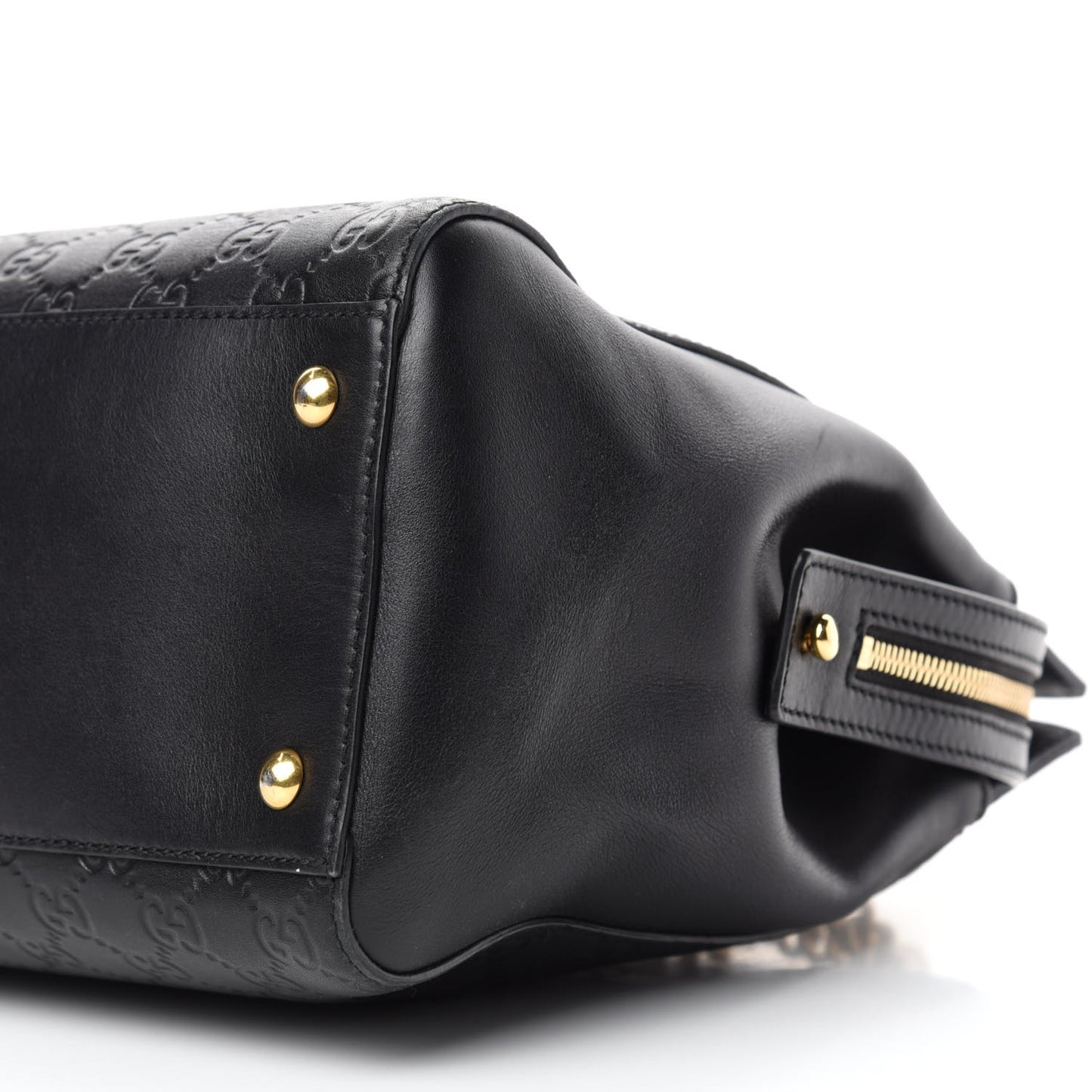Guccissima Signature Large Shoulder Tote Bag Black